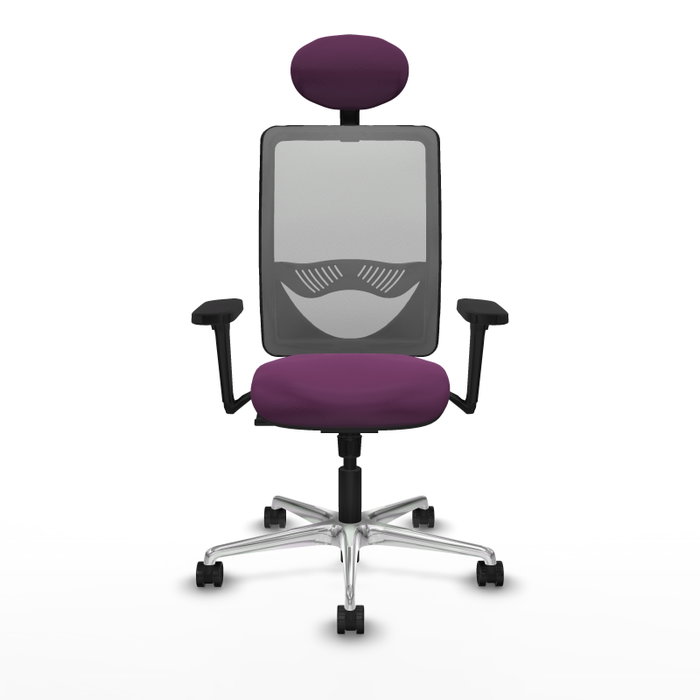 PIQUERAS Y CRESPO Silla de oficina Zulema con mecanismo Sincro, Morado y Gris PIQUERAS Y CRESPO Silla de oficina Zulema con mecanismo Sincro, Morado y Gris