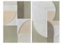 DKD Home Decor Cuadro Lienzo MDF Abstracto 3D, Pack de 2 unidades