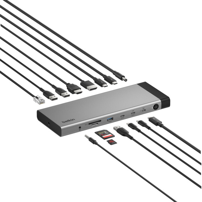 Belkin Connect Thunderbolt 140W 5 Dock 14-en-1 INC031kqSGY Belkin Connect Thunderbolt 140W 5 Dock 14-en-1 INC031kqSGY