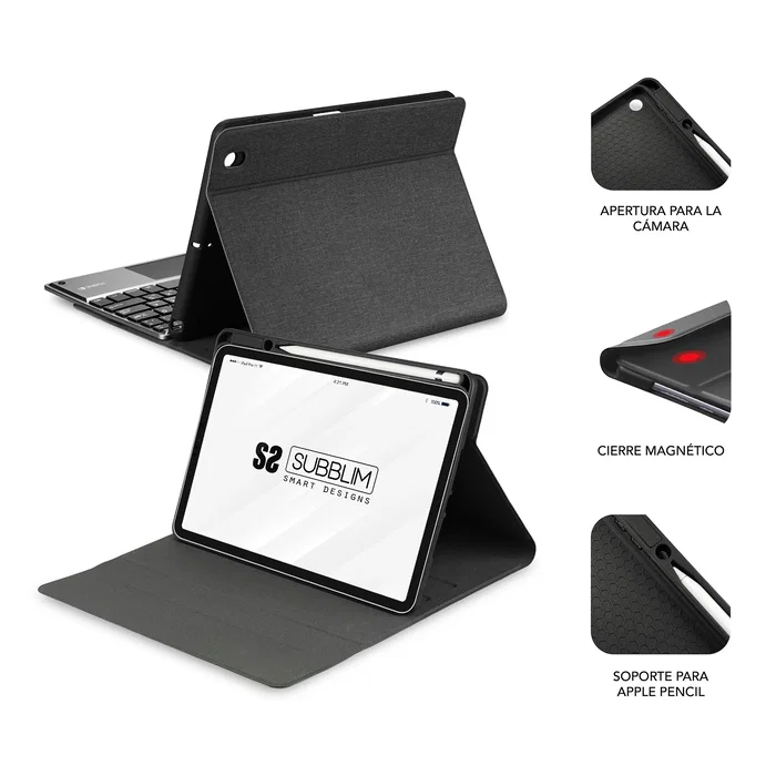 Subblim Funda KeyTab Pro BT Touchpad para iPad 10,9/11 pulgadas, Negra