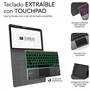Subblim Funda con Teclado Retroiluminado SUBKT4-BTPI03 para iPad 10.9" 10a Gen Negra con Touchpad y Bluetooth