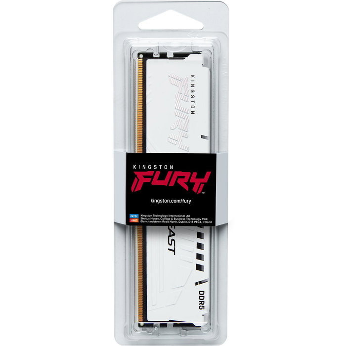 Kingston FURY Beast 32 GB DDR5 6000 MT/s CL30 DIMM Blanco EXPO Kingston FURY Beast 32 GB DDR5 6000 MT/s CL30 DIMM Blanco EXPO