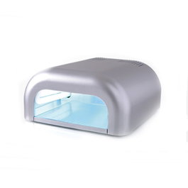 Perfect Beauty Lámpara Uva Nail Gris para Uñas de Gel, Potencia 36W, Bandeja Extraíble, Temporizador 90s/120s/30min