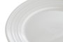 DKD Home Decor Set de 4 Platos de Porcelana Blanca 19x19x2 cm