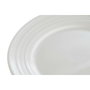 DKD Home Decor Set de 4 Platos de Porcelana Blanca 19x19x2 cm