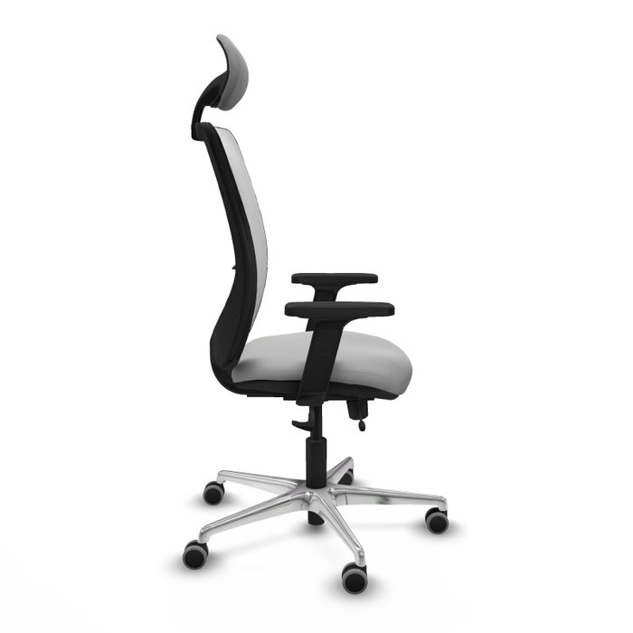 PIQUERAS Y CRESPO Silla de oficina Zulema Gris claro y Blanco PIQUERAS Y CRESPO Silla de oficina Zulema Gris claro y Blanco