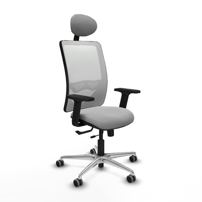 PIQUERAS Y CRESPO Silla de oficina Zulema Gris claro y Blanco PIQUERAS Y CRESPO Silla de oficina Zulema Gris claro y Blanco
