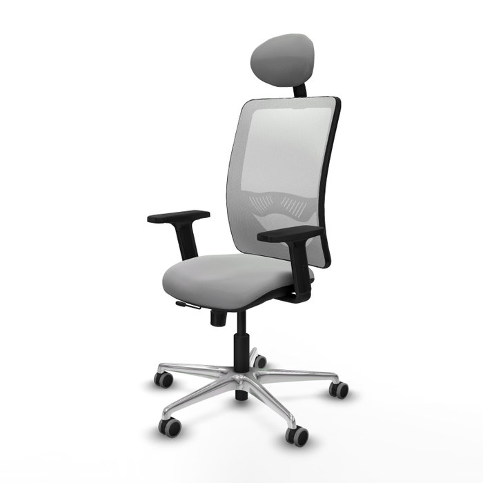 PIQUERAS Y CRESPO Silla de oficina Zulema Gris claro y Blanco PIQUERAS Y CRESPO Silla de oficina Zulema Gris claro y Blanco