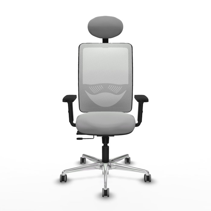 PIQUERAS Y CRESPO Silla de oficina Zulema Gris claro y Blanco PIQUERAS Y CRESPO Silla de oficina Zulema Gris claro y Blanco