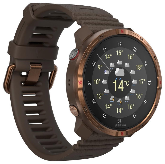 Polar Grit X2 Reloj Deportivo Marrón-Miel 45 mm GPS Amoled 32GB