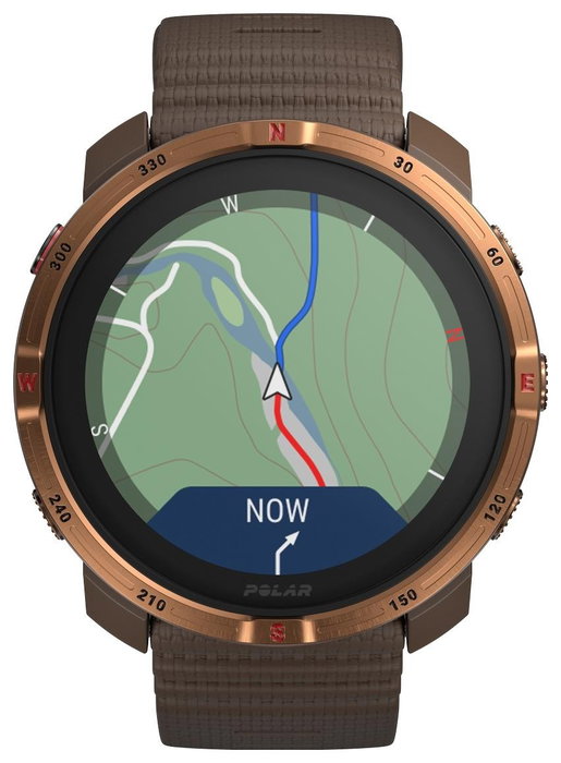 Polar Grit X2 Reloj Deportivo Marrón-Miel 45 mm GPS Amoled 32GB