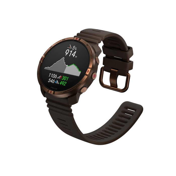 Polar Grit X2 Reloj Deportivo Marrón-Miel 45 mm GPS Amoled 32GB