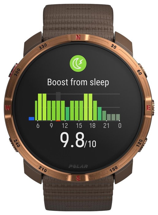 Polar Grit X2 Reloj Deportivo Marrón-Miel 45 mm GPS Amoled 32GB