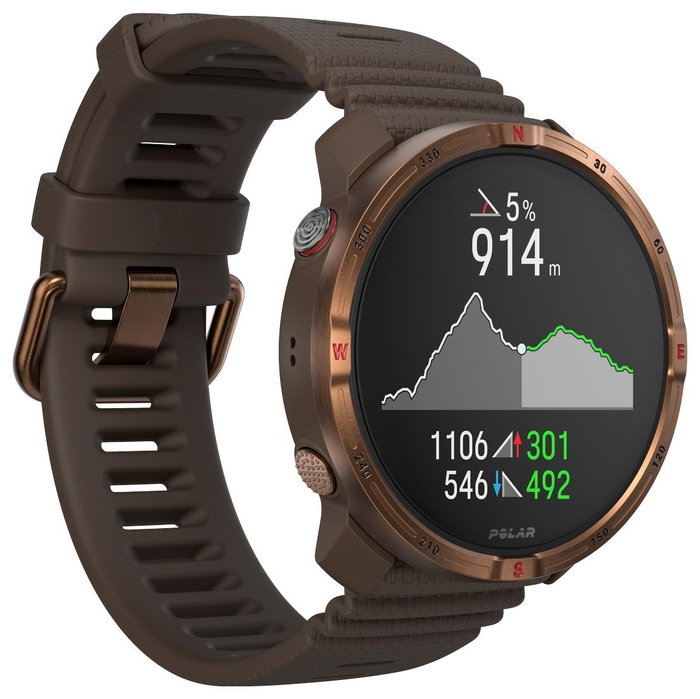 Polar Grit X2 Reloj Deportivo Marrón-Miel 45 mm GPS Amoled 32GB