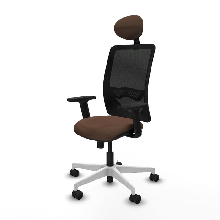 PIQUERAS Y CRESPO Silla de oficina Zulema con Mecanismo Sincro Marrón y Negro PIQUERAS Y CRESPO Silla de oficina Zulema con Mecanismo Sincro Marrón y Negro