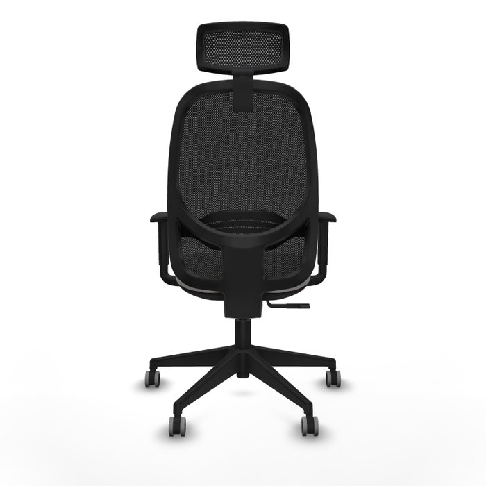 PIQUERAS Y CRESPO Silla de oficina Cilanco con mecanismo Sincro, Blanco y Negro