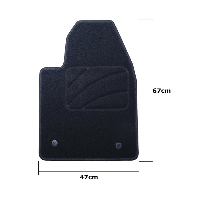 OCC Design Alfombra a Medida para Alfa Romeo Giulietta (2010-2019) 5 Piezas con Ribete Azul OCCAR0012BL