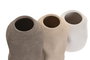 DKD Home Decor Set de 3 Jarrones de Gres Orgánico Rugoso