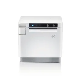 Star Micronics mC-Print3 Impresora Térmica de Recibos, 3 Pulgadas / 80mm, Cortadora, Ethernet LAN, USB, CloudPRNT, Color Blanco, Incluye Fuente PS60C, para EU y UK