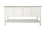 DKD Home Decor Buffet de Abeto y MDF Blanco 160x40x86 cm