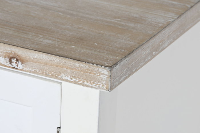 DKD Home Decor Buffet de Abeto y MDF Blanco 160x40x86 cm DKD Home Decor Buffet de Abeto y MDF Blanco 160x40x86 cm