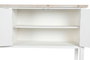 DKD Home Decor Buffet de Abeto y MDF Blanco 160x40x86 cm