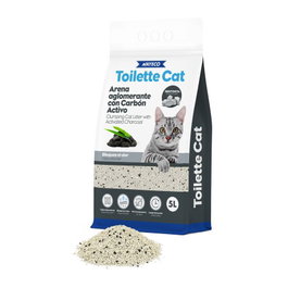 Nayeco Arena Aglomerante para Gatos Bentonita con Carbón Activo 5 L
