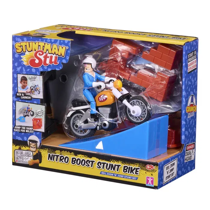 Bandai Motocicleta Nitro Boost Stuntman Stu COSS8201, Figura de Acción de Manga o Animé Bandai Motocicleta Nitro Boost Stuntman Stu COSS8201, Figura de Acción de Manga o Animé