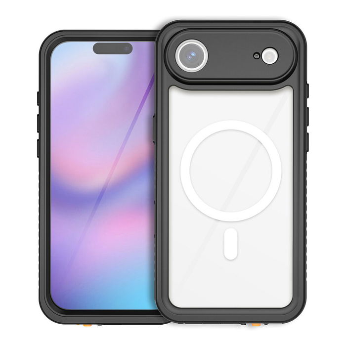 4smarts Funda Impermeable Stark para Apple iPhone 17 Air 6.6" Negro Transparente