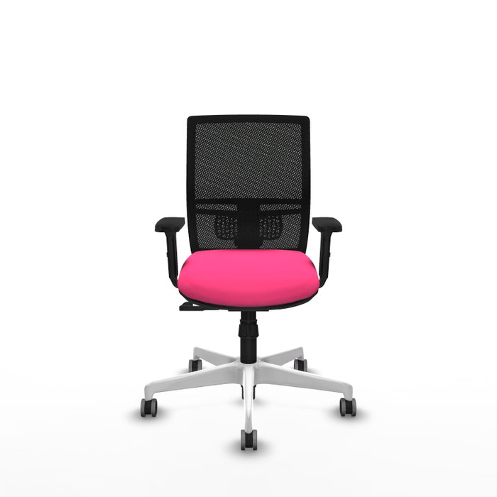 PIQUERAS Y CRESPO Silla de oficina Yunquera Rosa y Negro