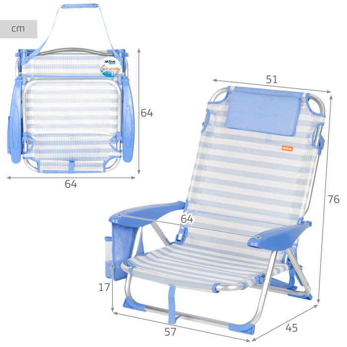 AKTIVE-SILLA PLAYA PLEG ALU 51 AKTIVE-SILLA PLAYA PLEG ALU 51
