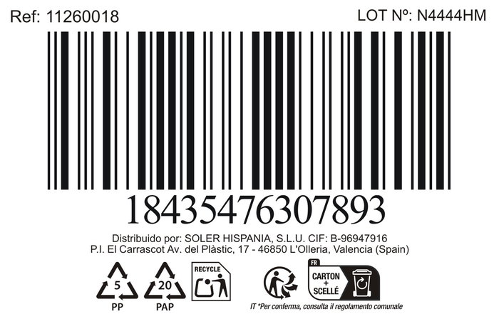 La Mediterranea Set 2 Copas Helado Turan 350 cc ø8.2x18 cm (24 Cajas)