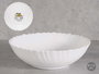 Vivalto Bol Clásico de Opal para Postre o Ensalada, Blanco, 17.5 cm de Diámetro x 5.5 cm de Alto (Set de 24)
