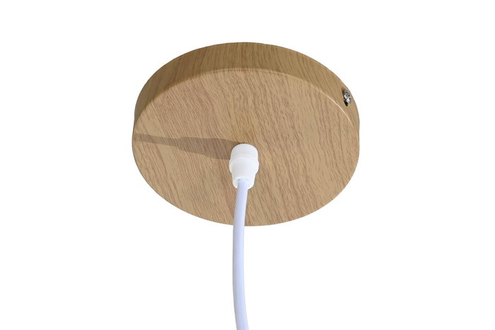 DKD Home Decor Lámpara de Techo Urbana Hecha a Mano de Bambú, Color Natural, para Bombilla E27, 40 x龙x 40 cm