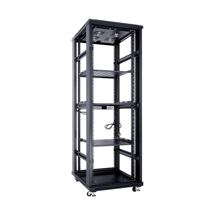MicroConnect Armario rack 19" 37HU 800x1000 Negro RAL 9004