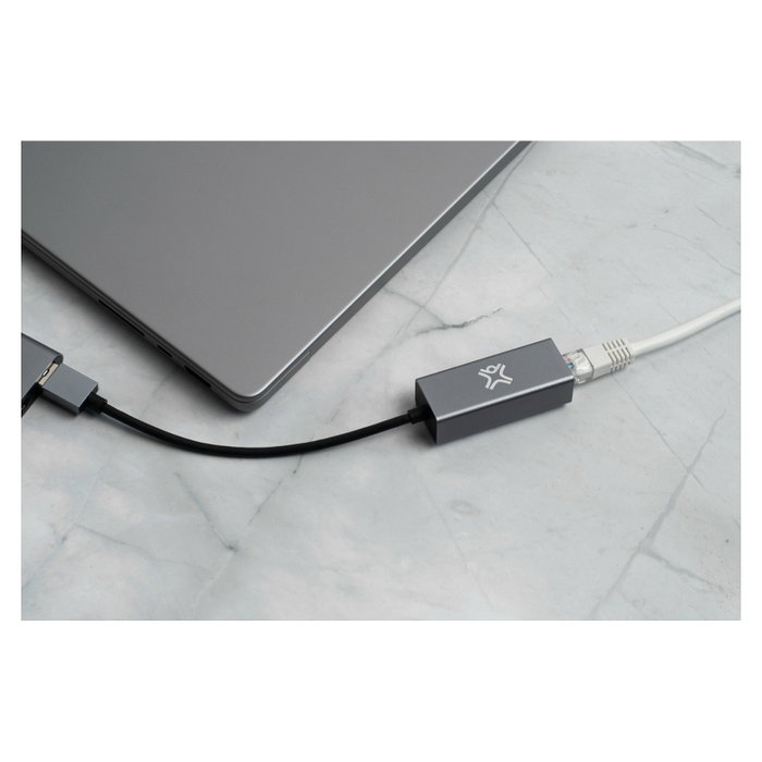 XTREMEMAC XWH-AAE-13 Adaptador USB-A a RJ-45 Plata