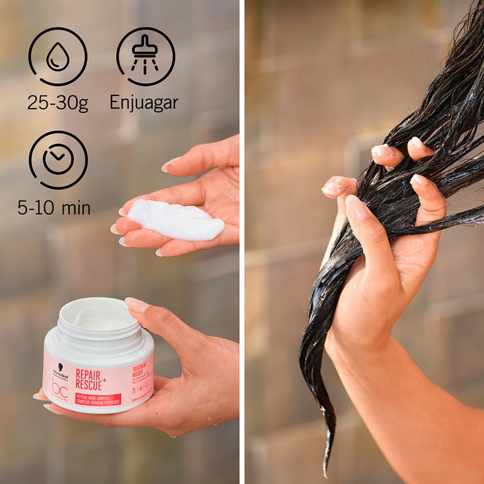 Schwarzkopf Bonacure Repair Rescue Treatment 200 ml - Tratamiento reparador para cabello dañado vegano