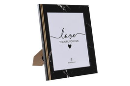 DKD Home Decor Marco de Fotos 20x25 Negro