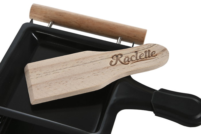 DKD Home Decor Raclette Metal Rubberwood Negro 25x10x6 cm DKD Home Decor Raclette Metal Rubberwood Negro 25x10x6 cm