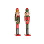 DKD Home Decor Set de 2 Figuras de Elfo Cascanueces Multicolor