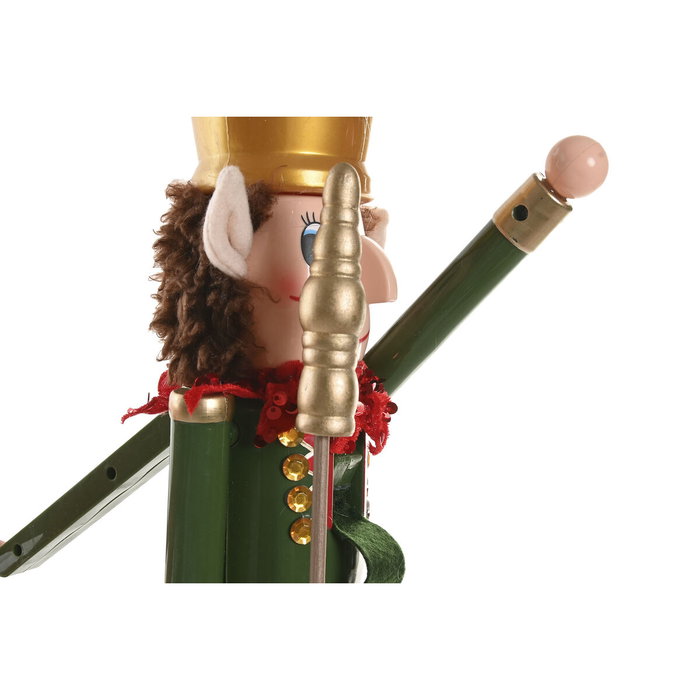 DKD Home Decor Set de 2 Figuras de Elfo Cascanueces Multicolor