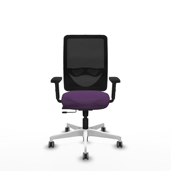 PIQUERAS Y CRESPO Silla de oficina Zulema Morada con respaldo de malla Negro PIQUERAS Y CRESPO Silla de oficina Zulema Morada con respaldo de malla Negro