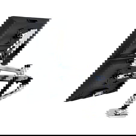 Ergotron Brazo Doble LX Redesign para Pantallas, 18.1kg, 24", Ajuste de Altura, Plata