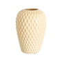 Jarrón Crema Cerámica Decoración 27 X 27 X 40 cm