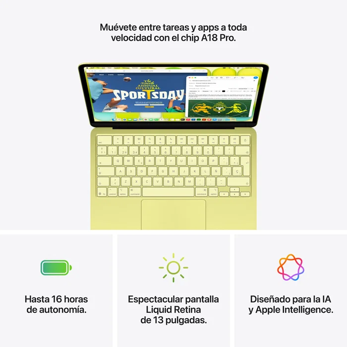Apple MacBook Neo 13 pulg. A18 Pro 8GB 256GB SSD Índigo