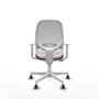 PIQUERAS Y CRESPO Silla de oficina Cilanco con mecanismo Sincro, Morado y Blanco