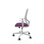 PIQUERAS Y CRESPO Silla de oficina Cilanco con mecanismo Sincro, Morado y Blanco