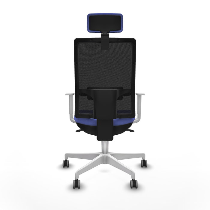 PIQUERAS Y CRESPO Silla de oficina Horna con mecanismo Sincro, Azul claro y Negro