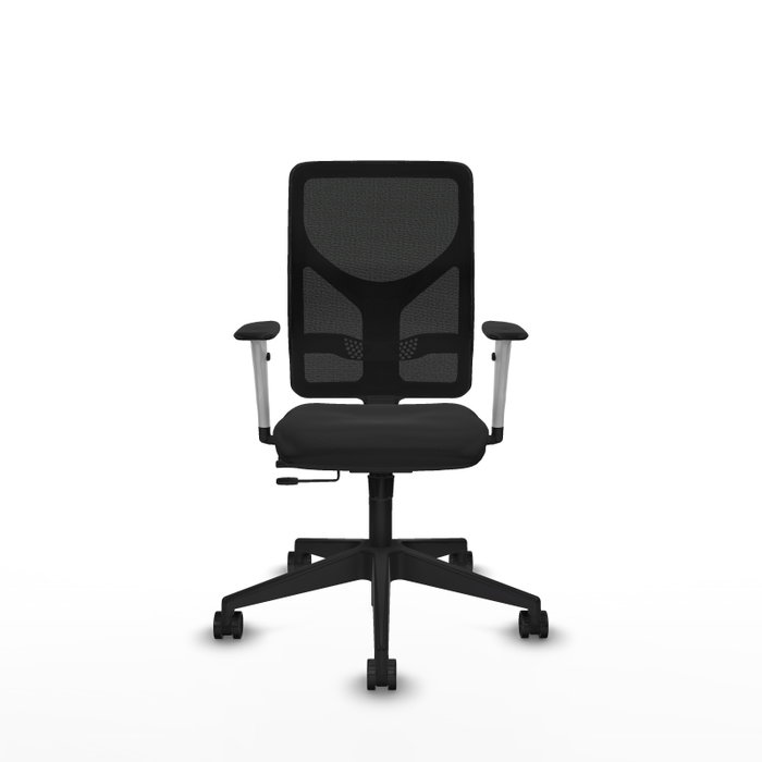 PIQUERAS Y CRESPO Silla de oficina Motilla con mecanismo Sincro/Traslack, Negro