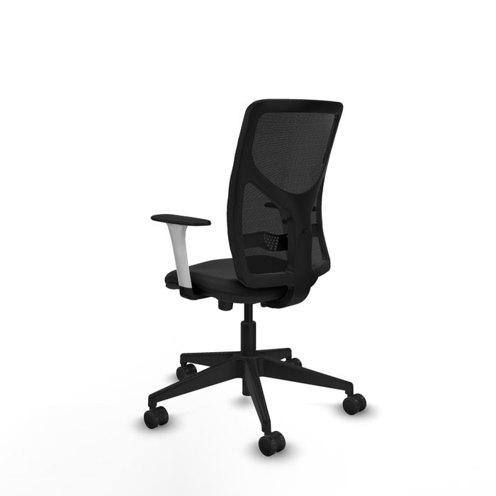 PIQUERAS Y CRESPO Silla de oficina Motilla con mecanismo Sincro/Traslack, Negro